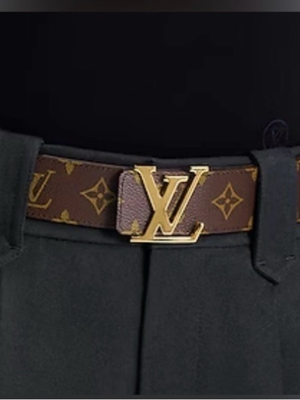 Authentic Louis Vuitton Monogram Initiales 40mm Reversible Belt Size 110cm/44" - Picture 4 of 15
